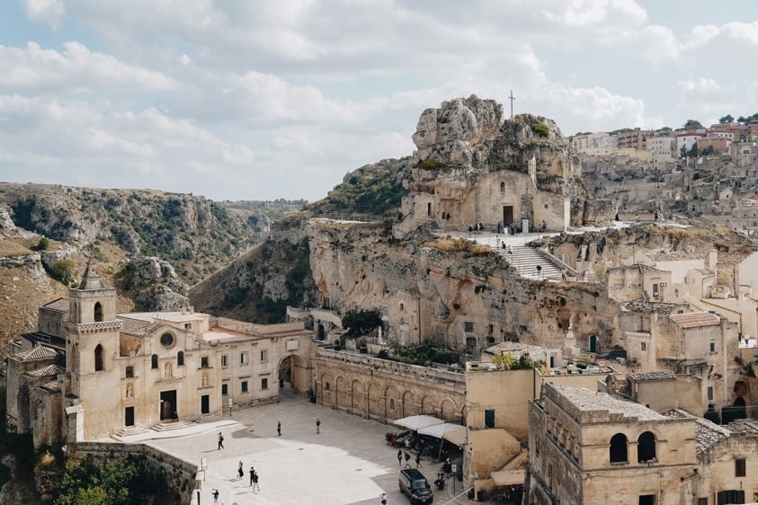 Stadt im Fels bei Matera