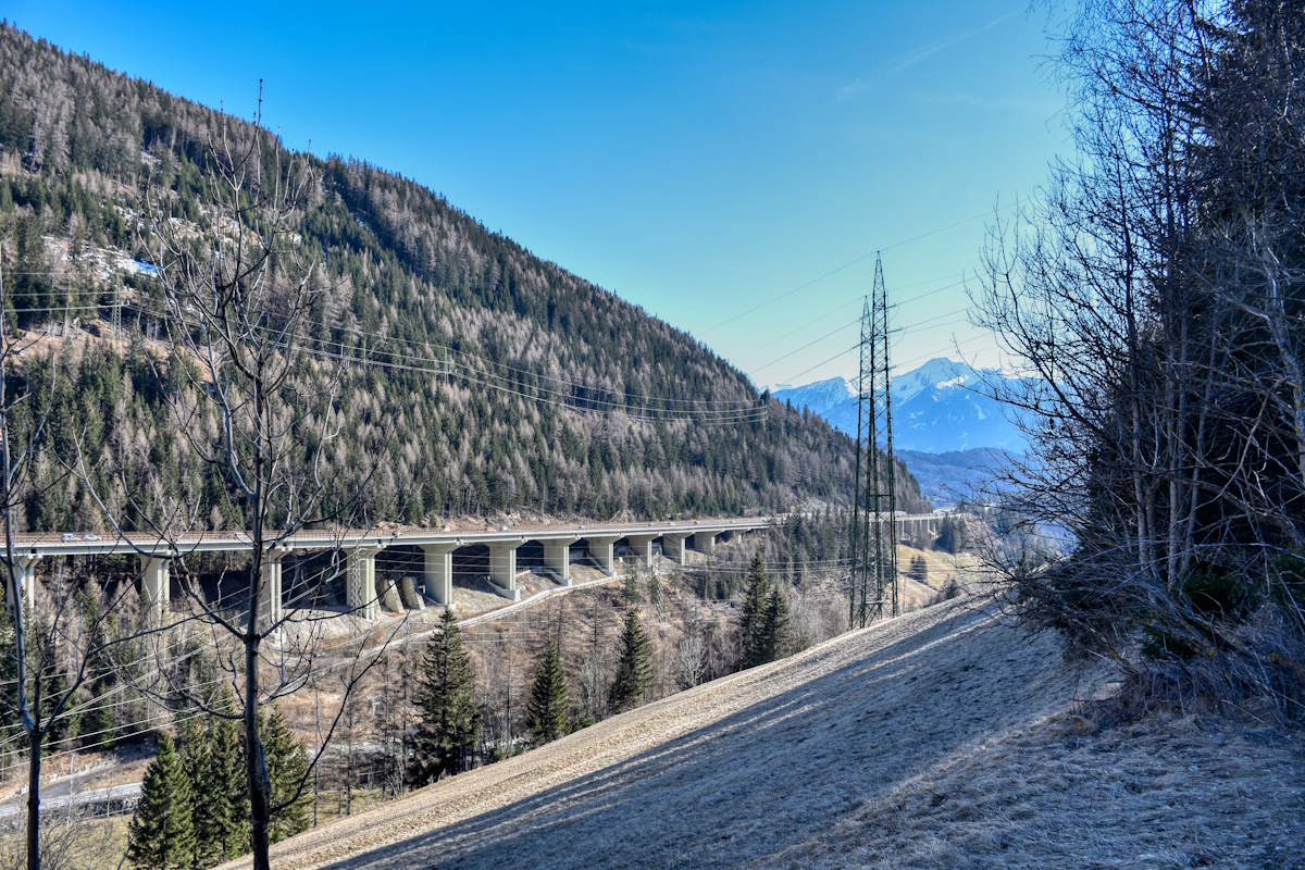 maut1.de Blog - A13 Brenner Autobahn nahe dem Wipptal